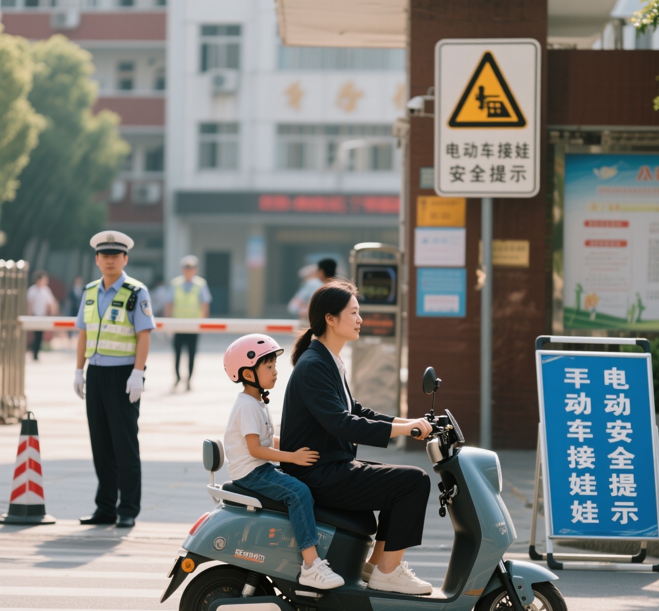 禁行_電動(dòng)車接娃交警嚴(yán)查升級(jí)_3類車禁行接娃