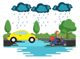 運城市山洪災害預警_雨天安全行車知識_出行提示