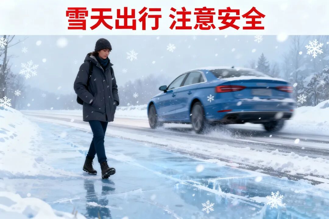 滬嘉鄉(xiāng)交通安全提示_出行提示_道路冰雪黃色預(yù)警