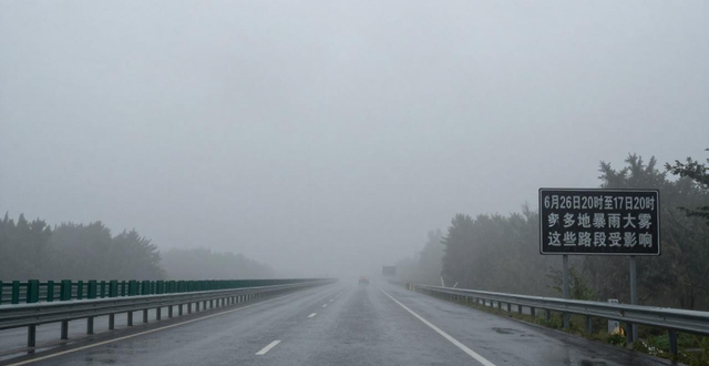 京哈高速G1_出行提示_大到暴雨影響路段